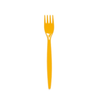 Standard Polycarbonate Fork Yellow 20cm