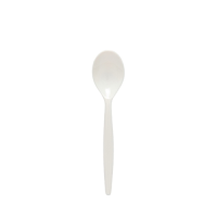 Standard Polycarbonate Dessert Spoon White 20cm