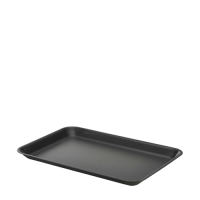 Galv Steel Tray 31.5x21.5x2cm Matt Black 