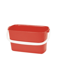 9 Litre Oblong Bucket Red 