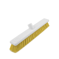 Washable Broom Head Stiff Bristles 18" Yellow