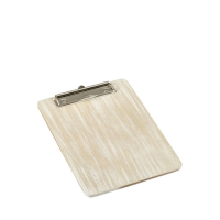 White Wash Wooden Menu Clipboard A5