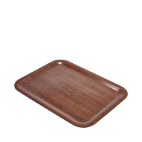 Rectangular Tray NonSlip 46x34cm Mahogany NS52312