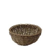 Poly Wicker Round Basket 230x80mm