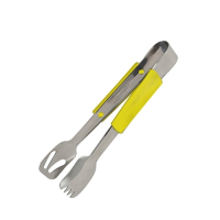 Serving Tongs - Buffet - S/S & Yellow Handle