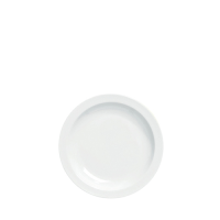Pure White Narrow Rim Plate 16.7cm (6.5") 