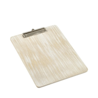 White Wash Wooden Menu Clipboard A4