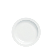 Pure White Narrow Rim Plate 20.6cm (8") 