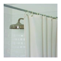 Plain Cream Shower Curtain 70"x70" 180x180cm