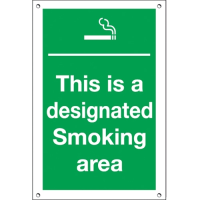 Designated Smoking Area 300x200 Rigid EXT