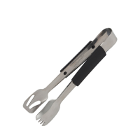 Serving Tongs - Buffet - S/S & Black Handle