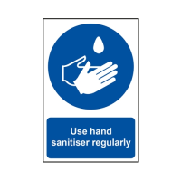 Use Hand Sanitiser Regularly Rigid Sign 200x300mm