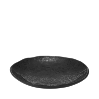 Noir Black Crackle Glaze Plate 300x52mm