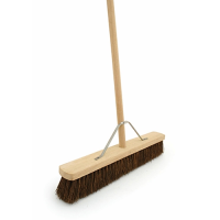 Bassine Broom Stiff 24"-Metal Stay & Wooden Handle