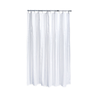 Satin Stripe Shower Curtain 70"x70" 180x180 White