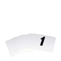 Banquet/Table Numbers PVC White (1-50)