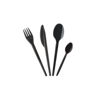 Plastic Fork Standard Black 