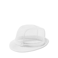 White Medium Trilby Hat.
