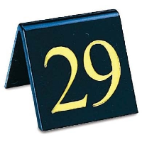 Table Numbers Gold On Black (11-20)