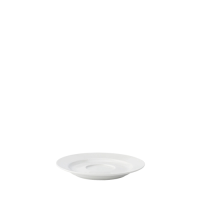 Anton Black Traditional Saucer 15cm White