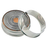 Round Pastry Cutters Plain 4"/10cm Max