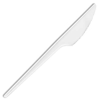 Plastic Knife White 