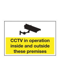 CCTV In Operation Inside/Outside Sign  400x300mm 