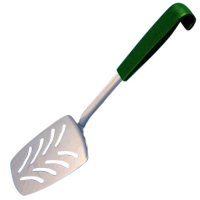 Slotted Turner/Slice - Buffet - S/S & Green Handle