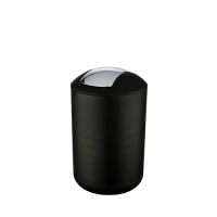 Brasil Bathroom Bin 6.5Ltr Black