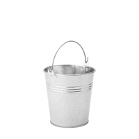 Galvanised Steel Pail Bucket 20oz, 57cl, 4" 10cm