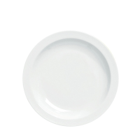 Pure White Narrow Rim Plate 25.4cm (10") 