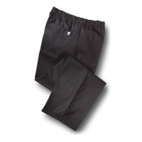 Chef Trouser Plain Black 31"Leg/36-38" Waist L