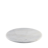 White Marble Platter Round 33cm Dia