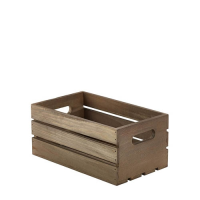 Wooden Crate Rustic Finish 27x16x12cm
