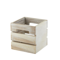 White Wash Wooden Box/Riser 15x15x15cm