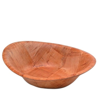 Oval Woven Wooden Bowl 9"x7" 23x18cm