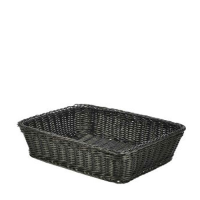 Polywicker Display Basket Black 36.5x29x9cm 