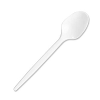 Plastic Coffee/Teaspoon White 