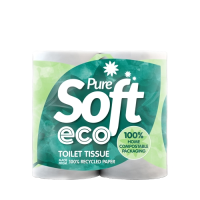 Pure Soft Eco 2 Ply 100% Recycled Toilet Roll
