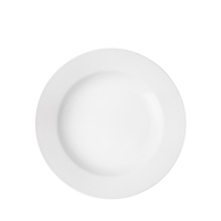 Pure White Wide Rim Plate 25cm (10")