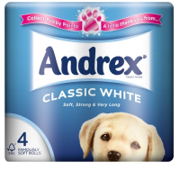 Andrex 2 Ply Toilet Roll Classic White 200 Sheet 