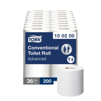 Tork 2 Ply Conventional Toilet Roll 200 Sheet