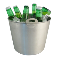 Brushed S/S Bottle Bucket with Opener 