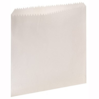 10x10" Grease Resistant Bags White