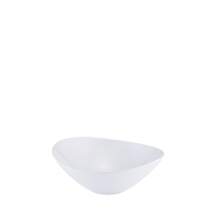 White Melamine Ellipse Small Bowl 156x145x47mm