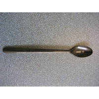 Plastic Soda Spoon Black 7"