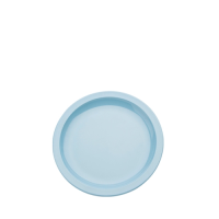 Small Narrow Rimmed Plate Summer Blue 17cm