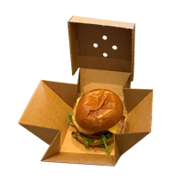 Kraft Single Premium Burger Box 122x122x102mm