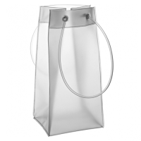 Wine Champagne Ice Bag - Clear 10" 25cm