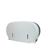 Ultimate Jumbo Twin Toilet Roll Dispenser White